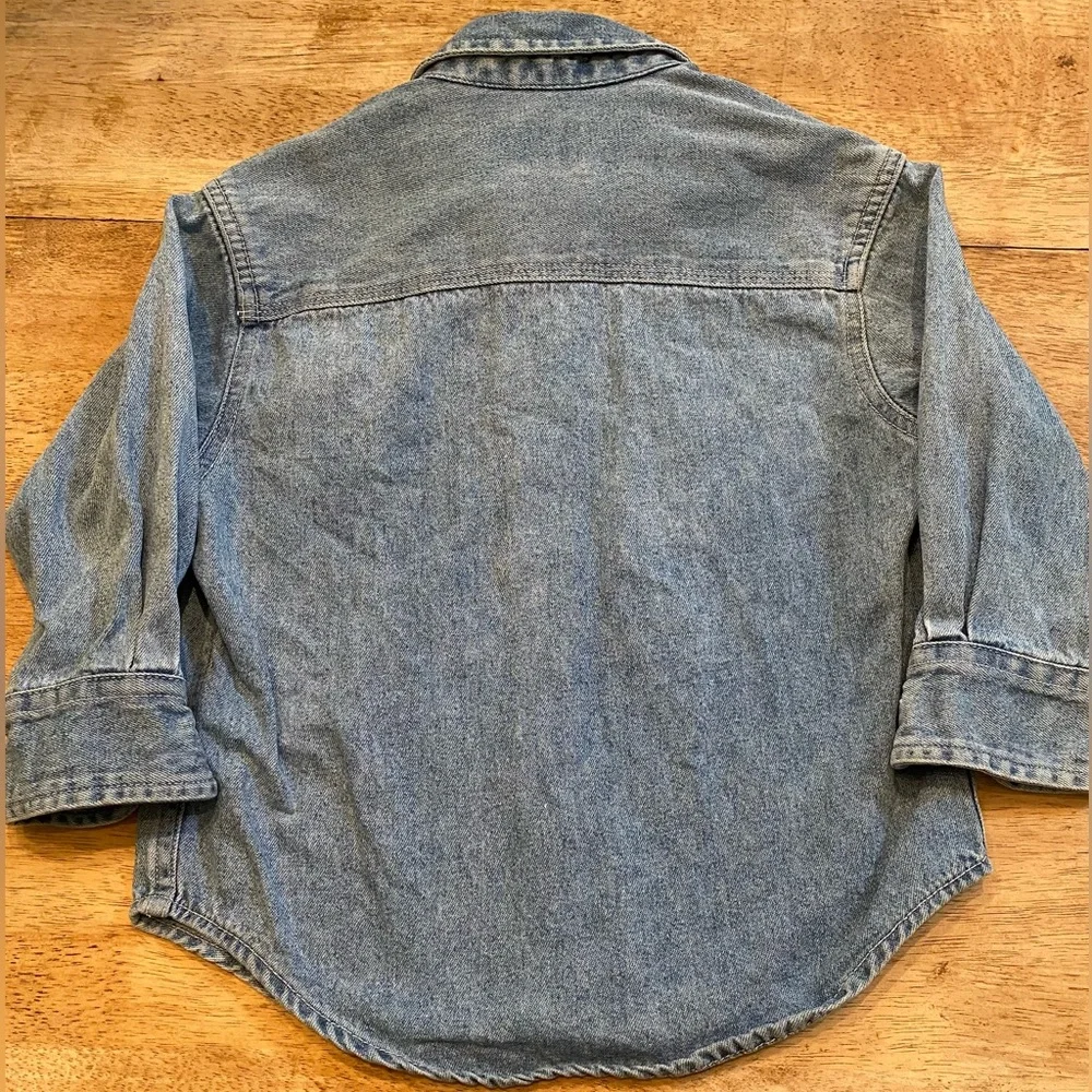 Vintage Gap Kid’s Unisex‎ XXS Heavy Cotton Denim Button Down